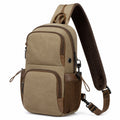 Mochila Bandolera Unisex Caqui 5L