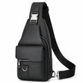 Bolso Bandolera para Hombre con Cremallera Negro