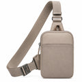 Bolso Bandolera Beige para Hombre con Correa Ajustable