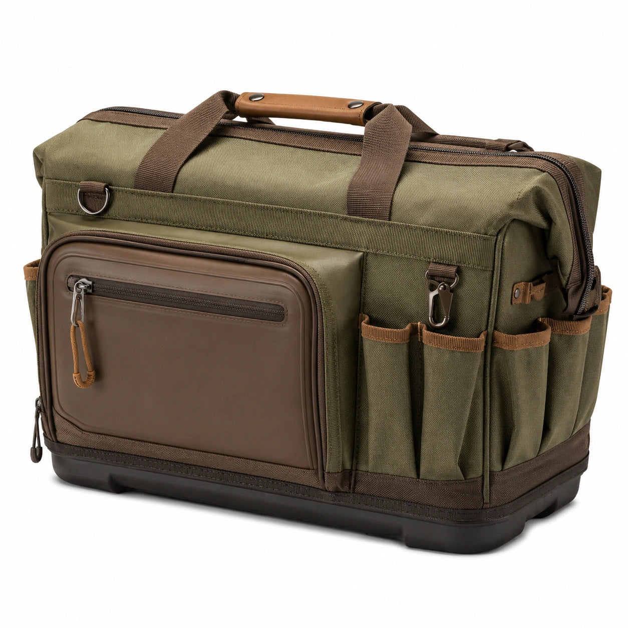 Bolsa de herramientas multifuncional caqui/marrón 60x30x40 cm