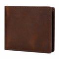 Cartera plegable clásica para hombre en marrón