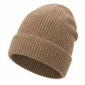 Gorro de Punto Unisex de Invierno Beige