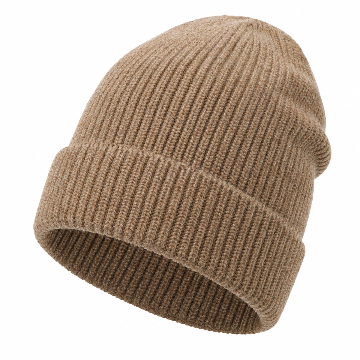 Gorro de Punto Unisex de Invierno Beige