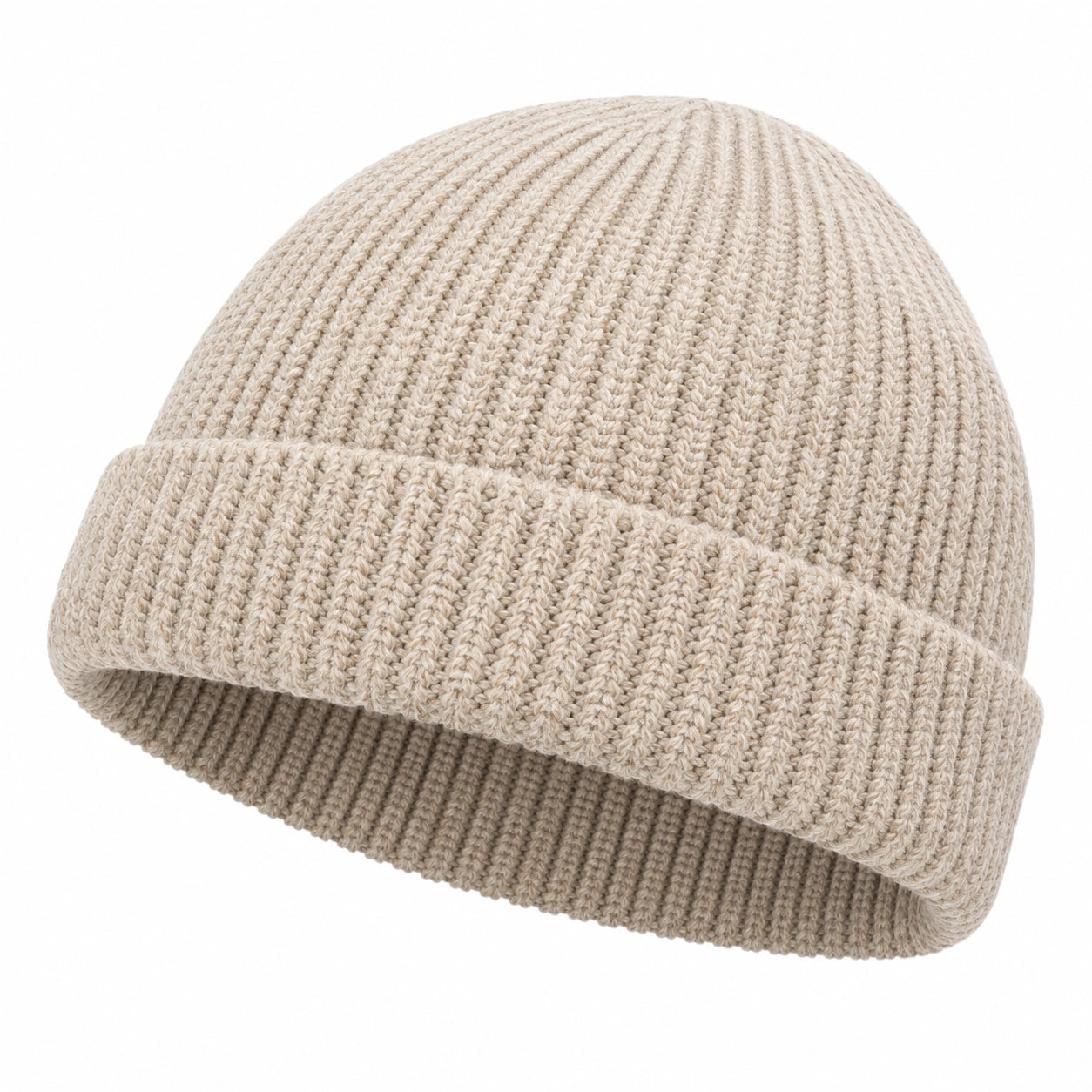 Gorro Unisex de Punto Beige para Uso Diario