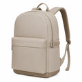 Mochila moderna beige resistente al agua