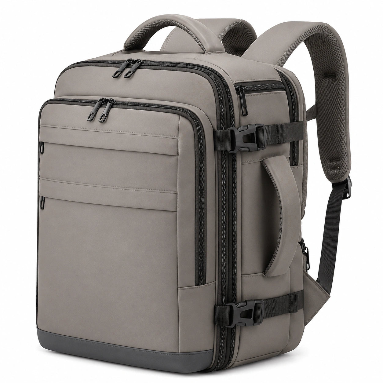 Mochila multifuncional impermeable gris 20L para viajes y oficina