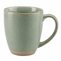 Taza de cerámica verde esmaltada 350ml