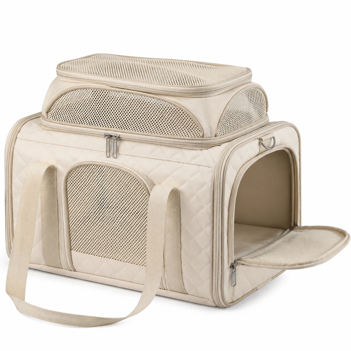 Transportín Portátil para Mascotas 50cm Beige